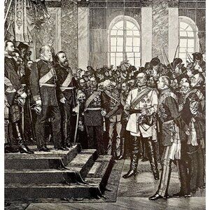 German Empire Versailles Wilhelm I Bismarck Typogravure Victorian 1894 DWS4